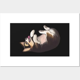 Pembroke Welsh Black Corgi pin Posters and Art